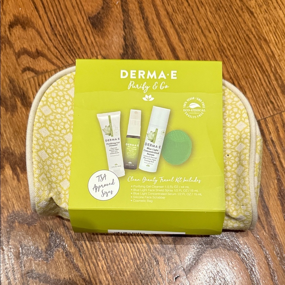 Derma E purify & Go Clean Beauty TRAVEL Kit NWT